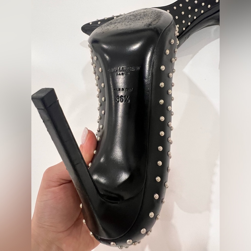 Saint Laurent black pumps / escarpins size 36.5 EU 100% AUTHENTIC - Picture 9 of 12